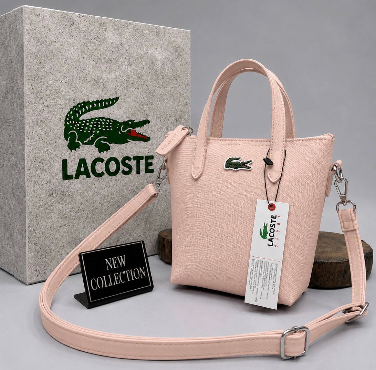 Lacoste Γυναίκειο Τσαντάκι Ροζ