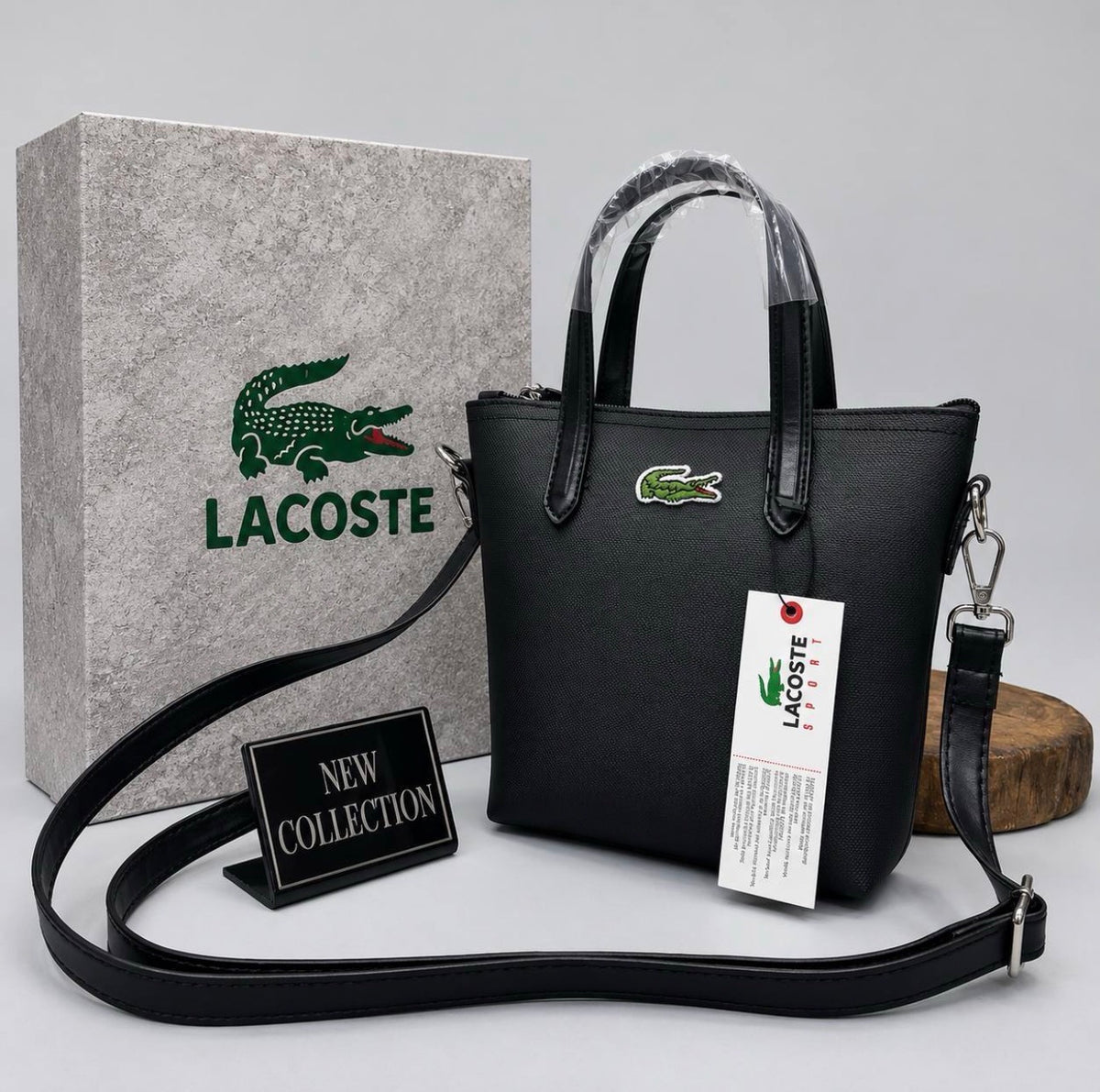 Lacoste Γυναίκειο Τσαντάκι Μαύρο
