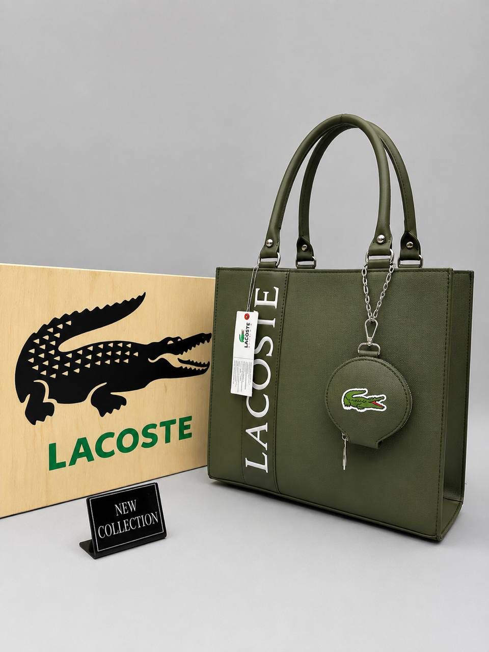 Lacoste Γυναικεία Τσάντα Tote με Mini Pouch