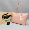 Lacoste Γυναικεία Τσάντα  Ροζ Zip Tote