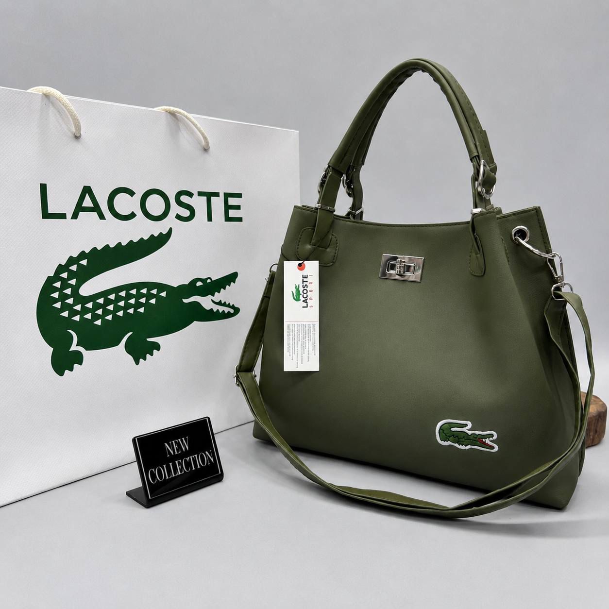 Lacoste Γυναικεία Sport Τσάντα Χακί