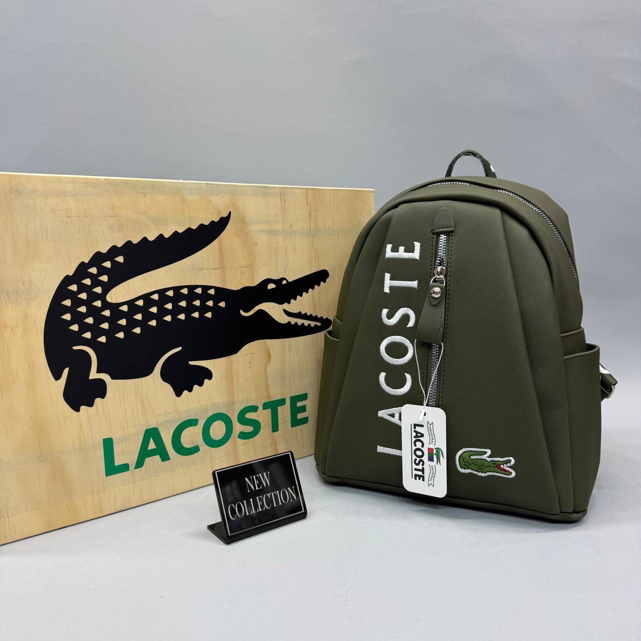 Lacoste Olive Mini Backpack