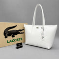 Lacoste Γυναικεία Τσάντα Λευκή    Zip Tote