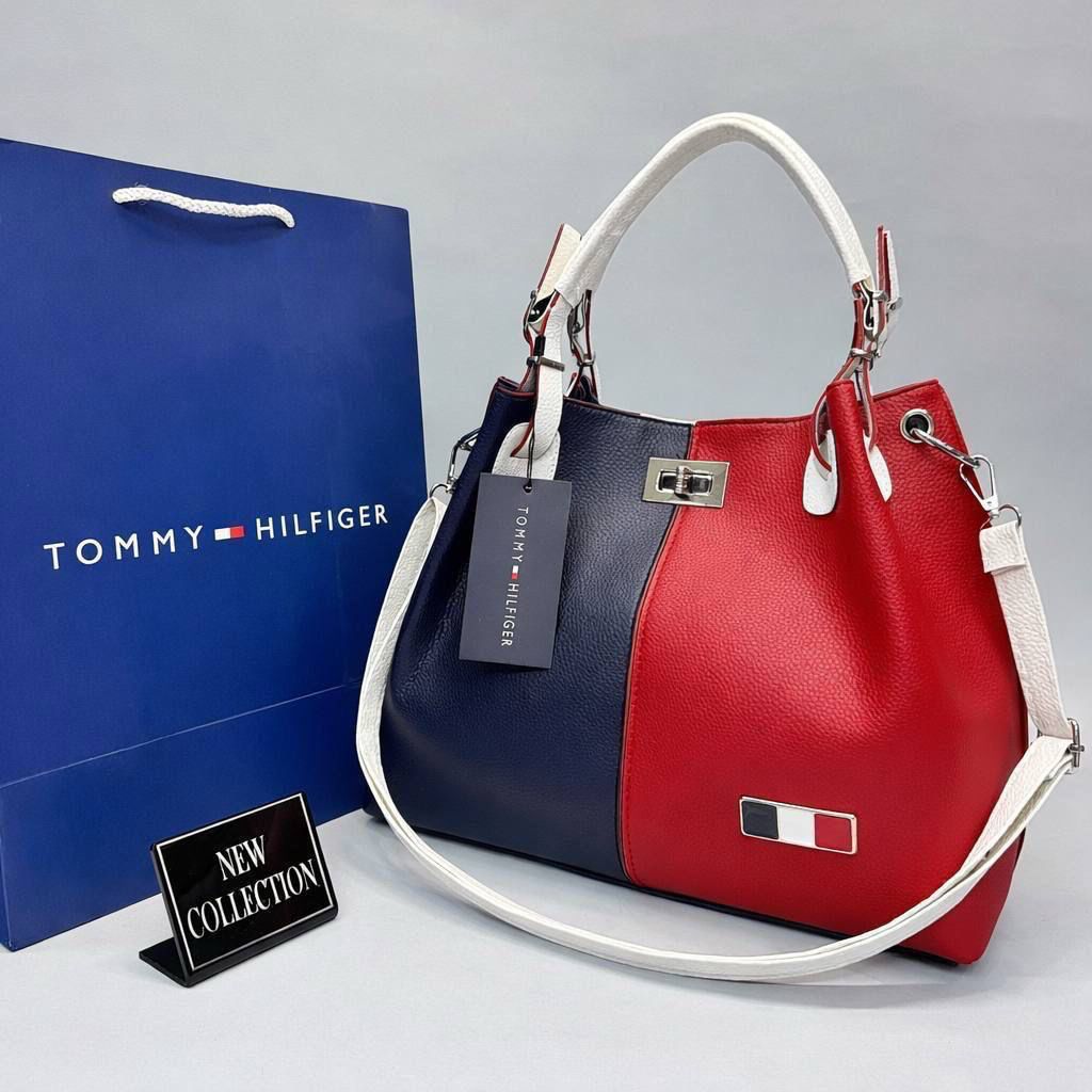 Tommy Hilfiger Red Hobo Bag