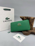 Lacoste Γυναικείο Πορτοφόλι Zip-Around Πράσινο