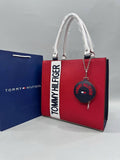 Tommy Hilfiger Γυναικεία Τσαντα Tote με mini Pouch Κόκκινη