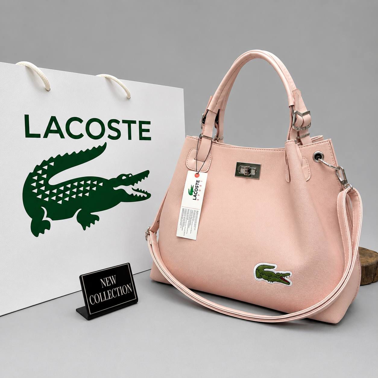 Lacoste Γυναικεία Sport Τσάντα Ροζ